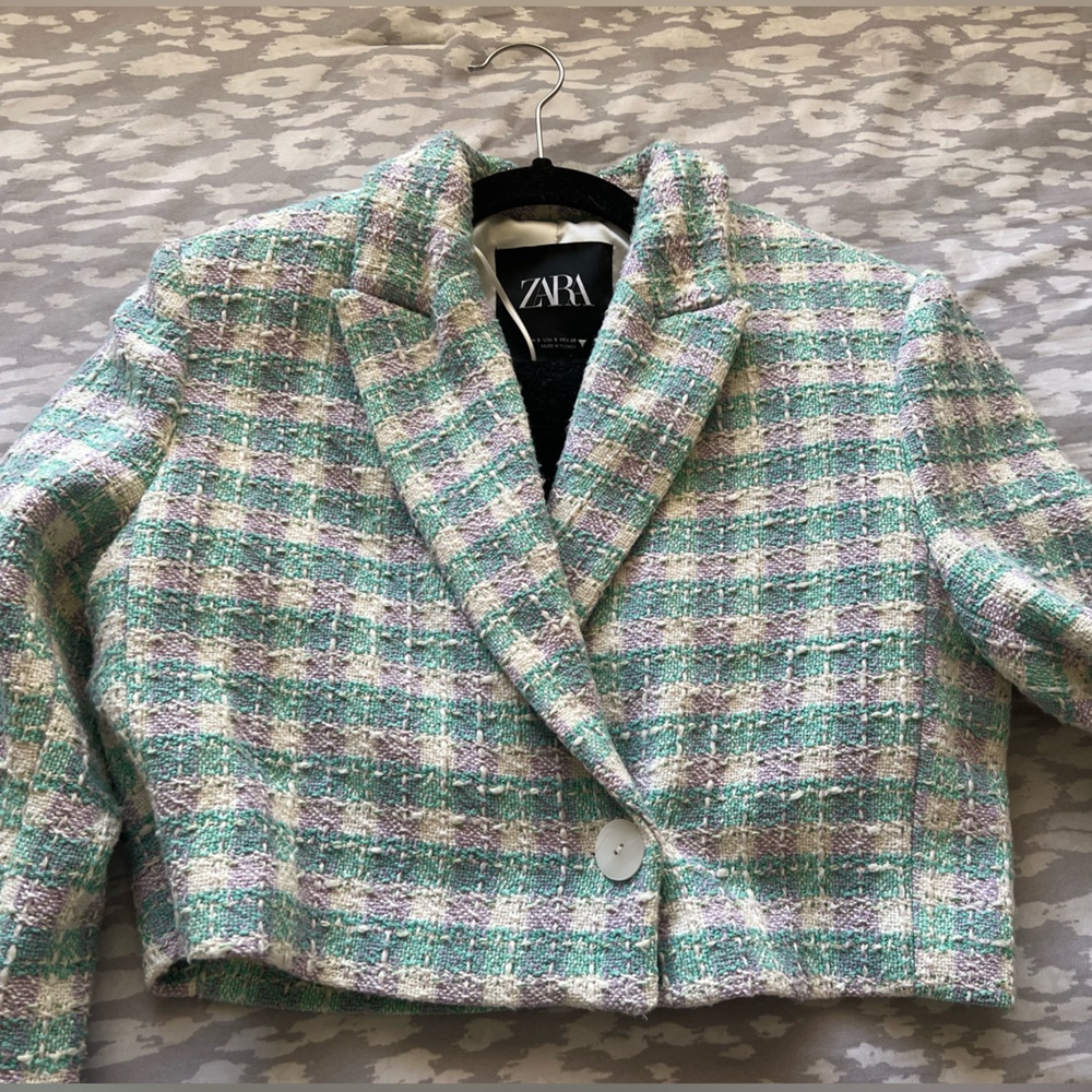 Zara cropped blazer